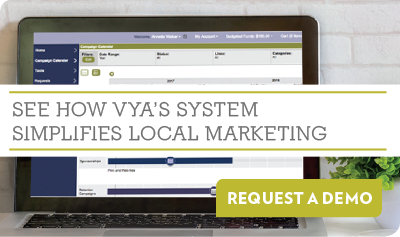 See how Vya's system simplifies local marketing